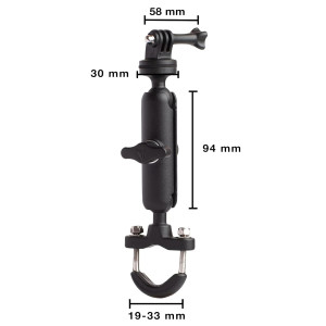 Motowolf Action Camera Holder for Motorcycle Handlebar and Mirror Mount MDL 3519